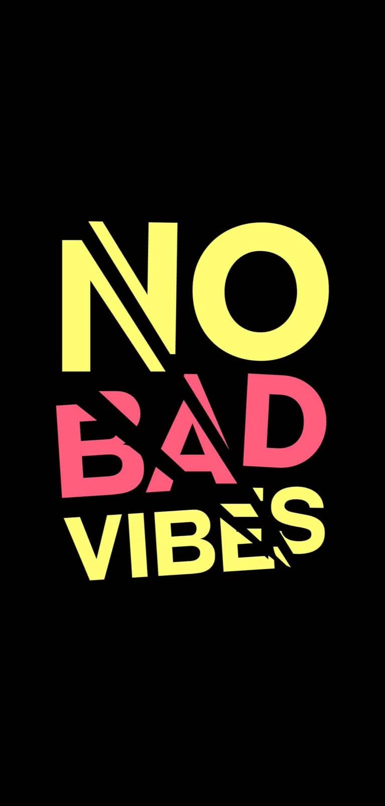 黑色背景上没有 Bad Vibes 文本