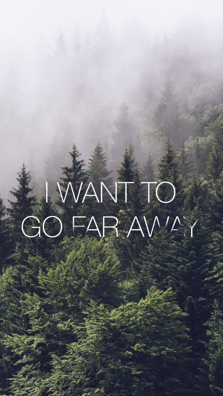 有一张黑白照片,上面写着Go Far Away