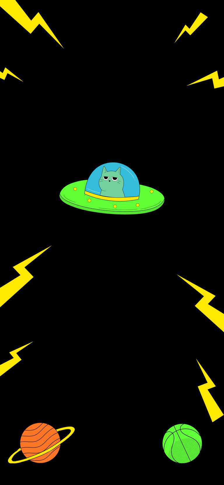 空间站里有外星人的卡通形象