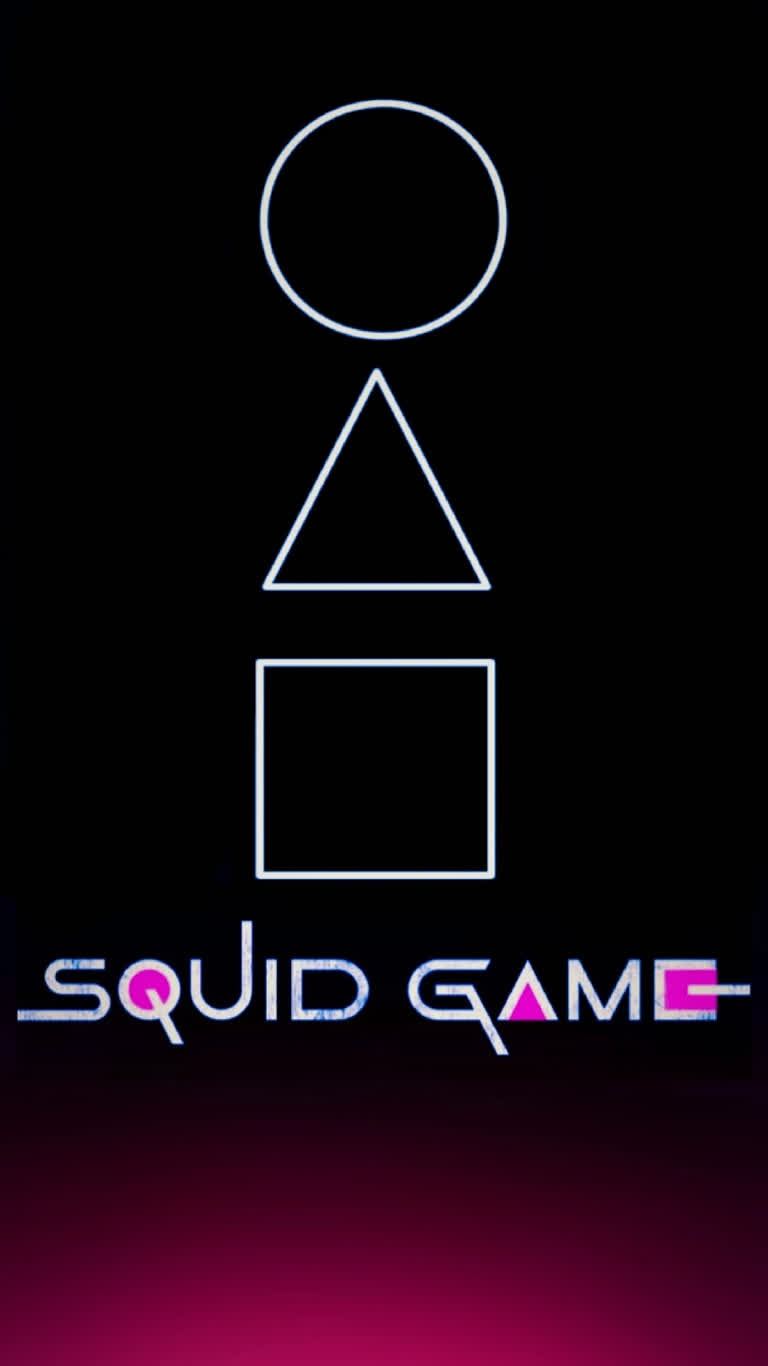 一款名为 Squid Game 的游戏的霓虹灯图像