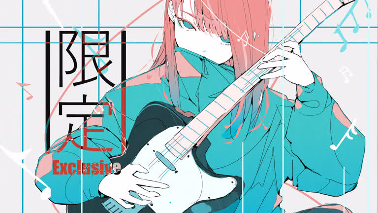 有一个女孩,手里拿着一把吉他