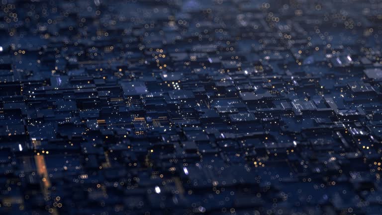 这是一张灯火通明的夜晚城市的图像