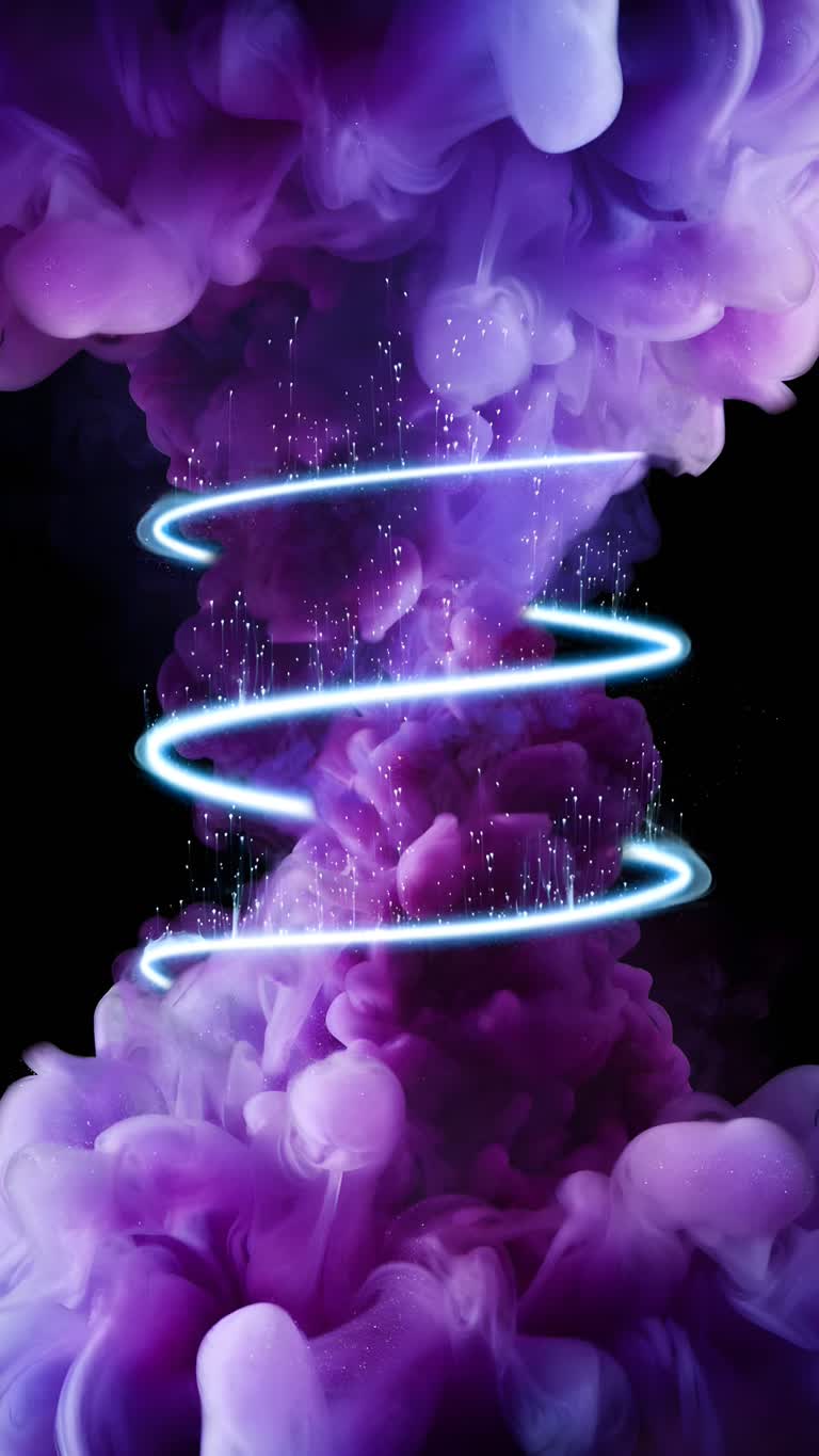 空气中弥漫着烟雾的手机特写图像