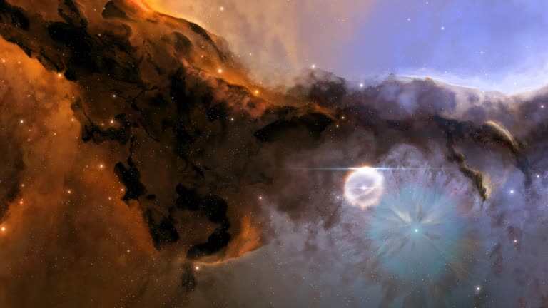 天空中有一颗非常大的星星的图像