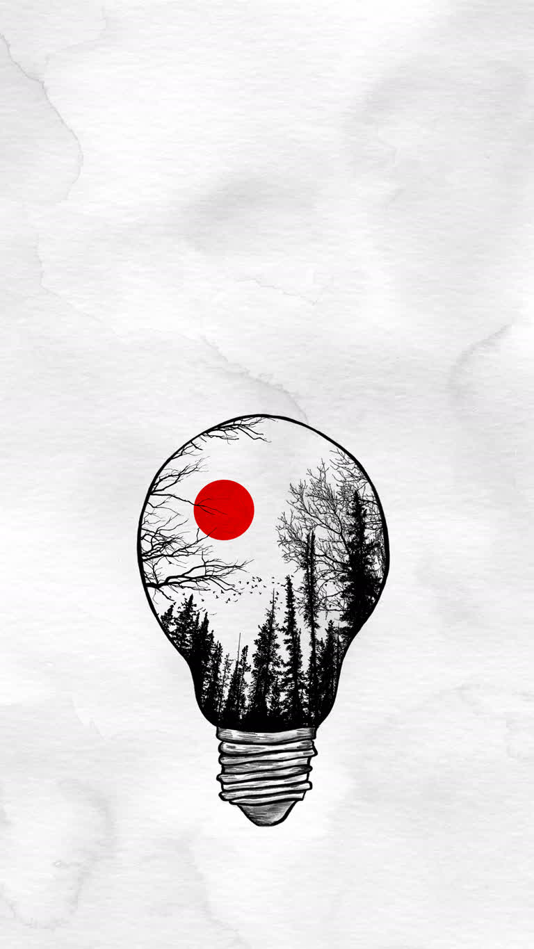 带有红点的灯泡图像