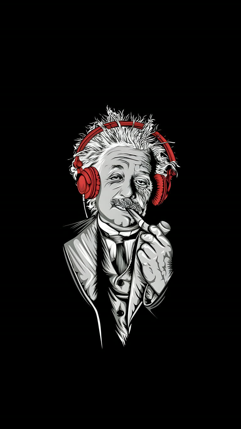 一个戴着耳机抽烟的男人的图像