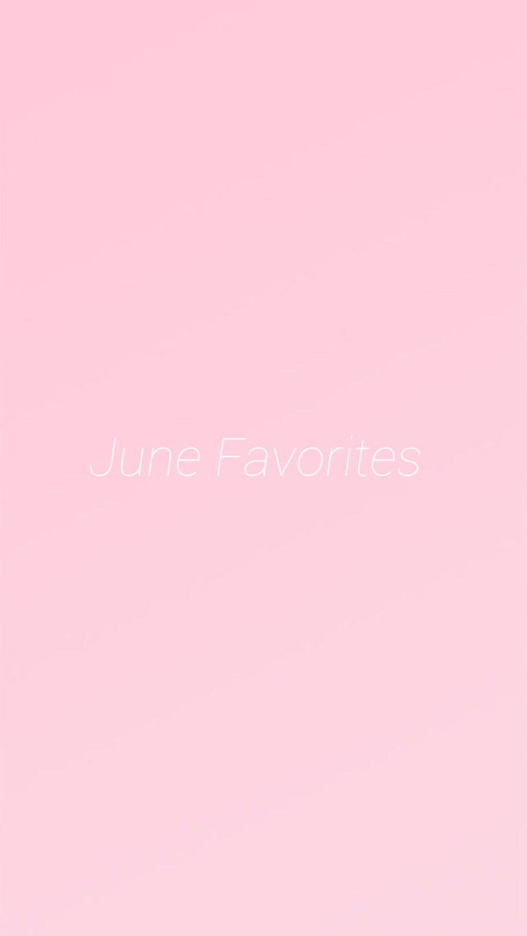 这是一张粉红色背景的图像,上面写着 June Favoritess