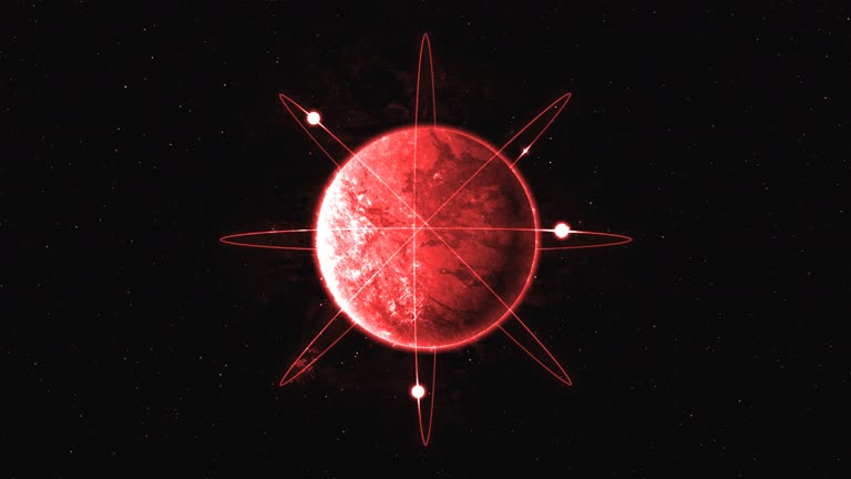 这是空间中一个红色物体的图像
