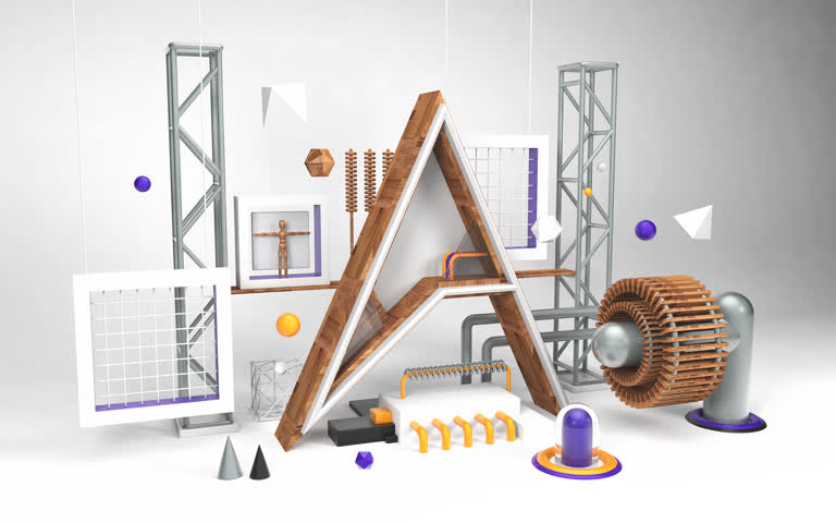 这是一张木制建筑物的3d效果图