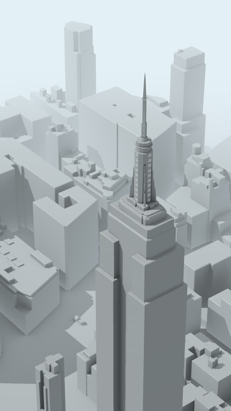 这是大城市中一座非常高的建筑的3d形象