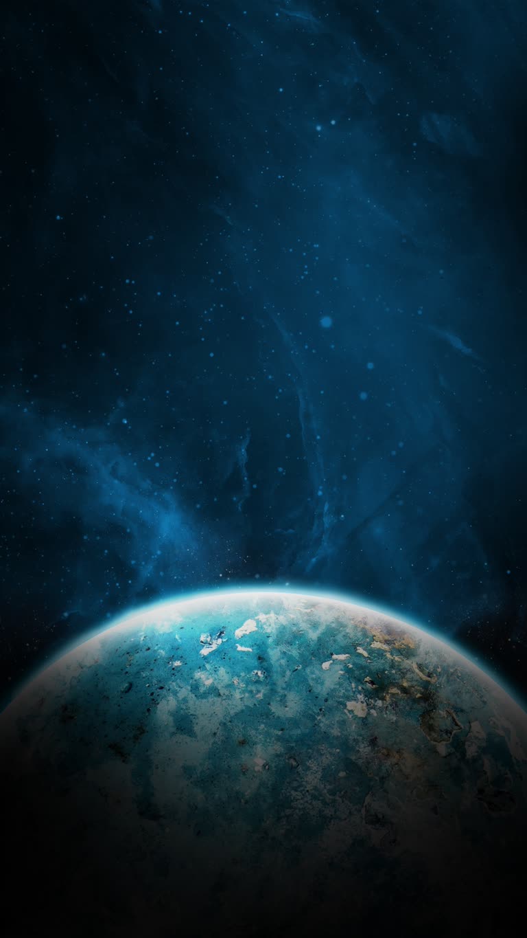 有一张从太空看地球的图像