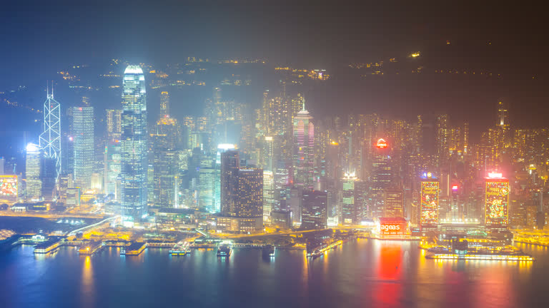 高楼林立的大城市夜景
