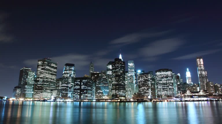 高楼林立的大城市夜景