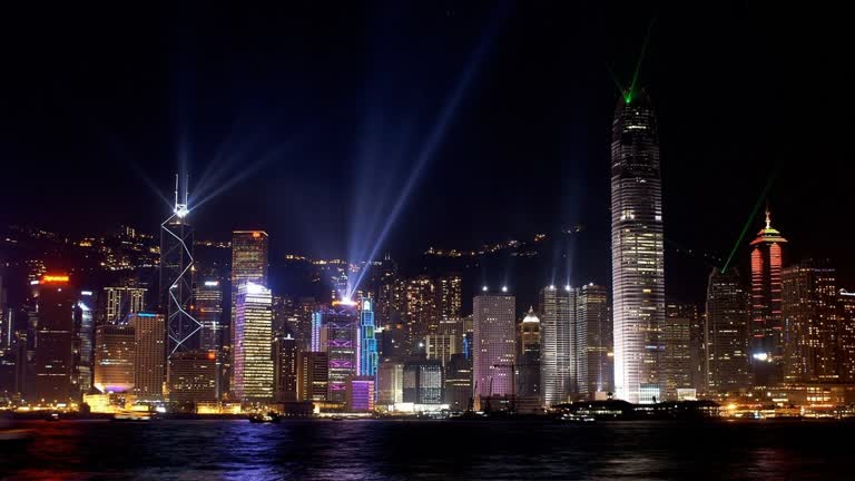 高楼林立的大城市夜景