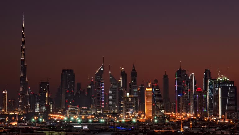 高楼林立的大城市夜景