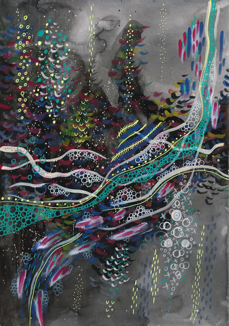 有一幅画,画的是一只鸟在天空中飞翔