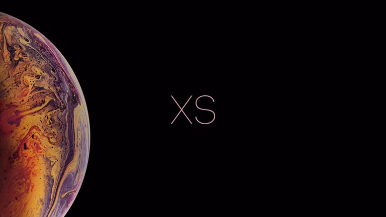 有一张iPhone XS的特写图片