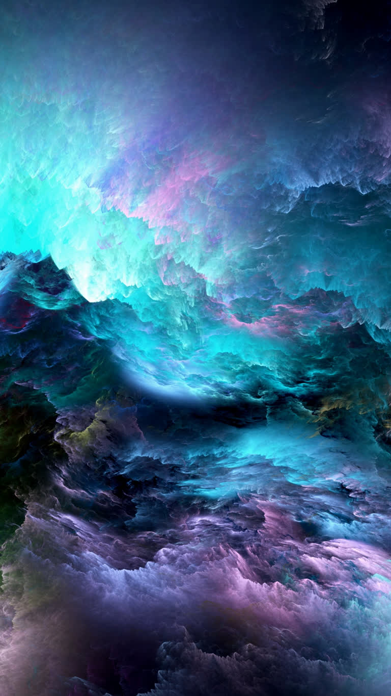 有一幅蓝紫色天空的画