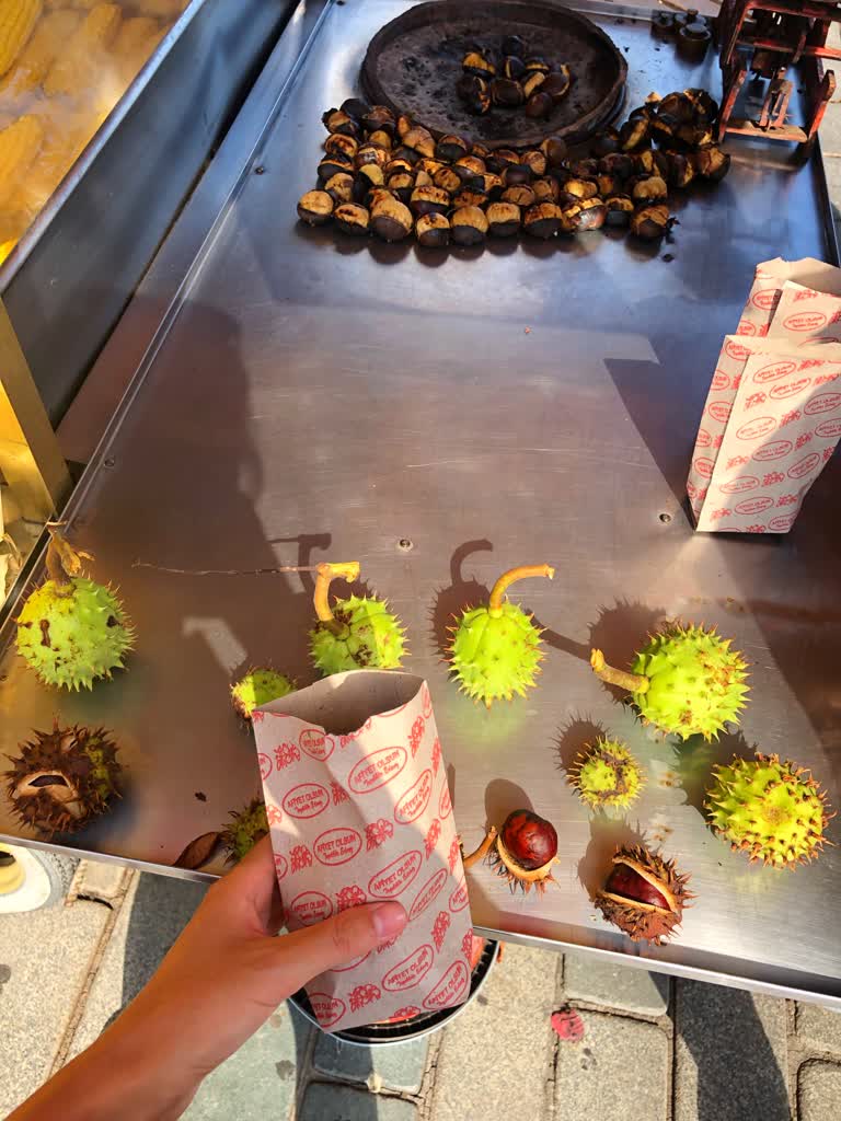 这是一张人拿着一袋坚果的照片