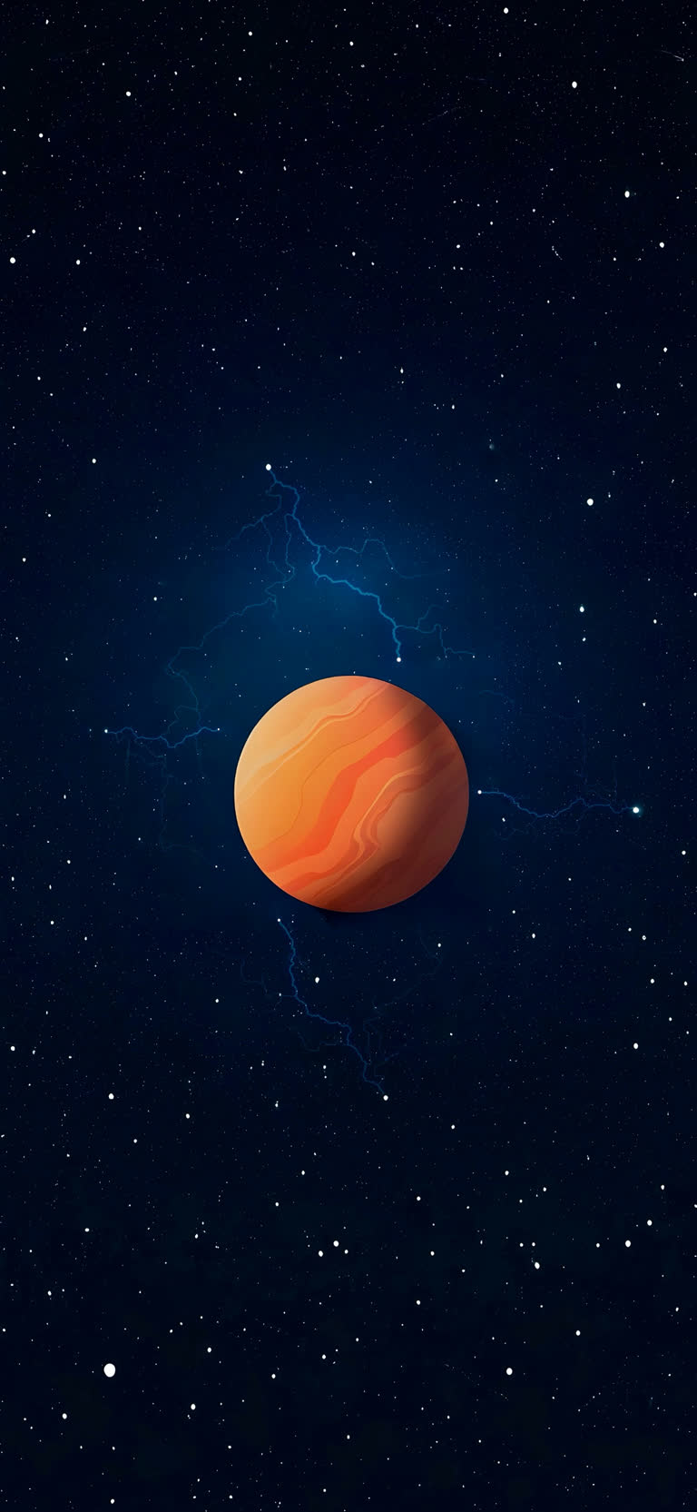 天空中有一颗行星的图片