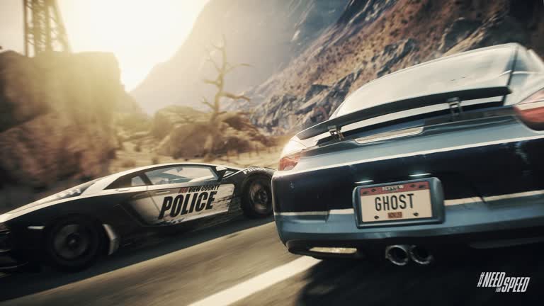 路上有警车和警车