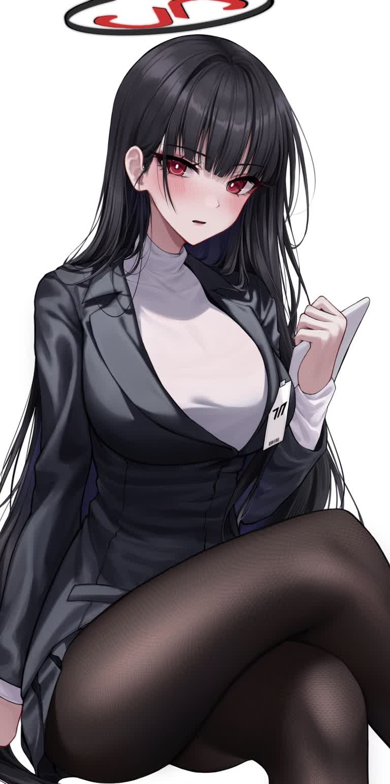 有一个女人坐在椅子上,手里拿着香烟