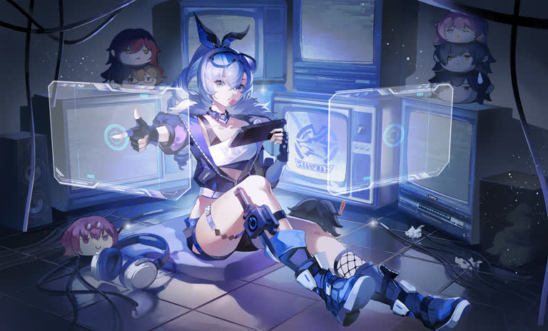 有一个女人坐在电视机前的地板上