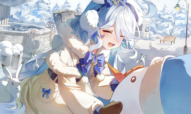 有个女人,在雪地里骑马