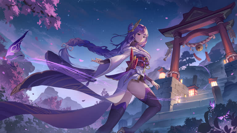 有一个女人站在一扇门前