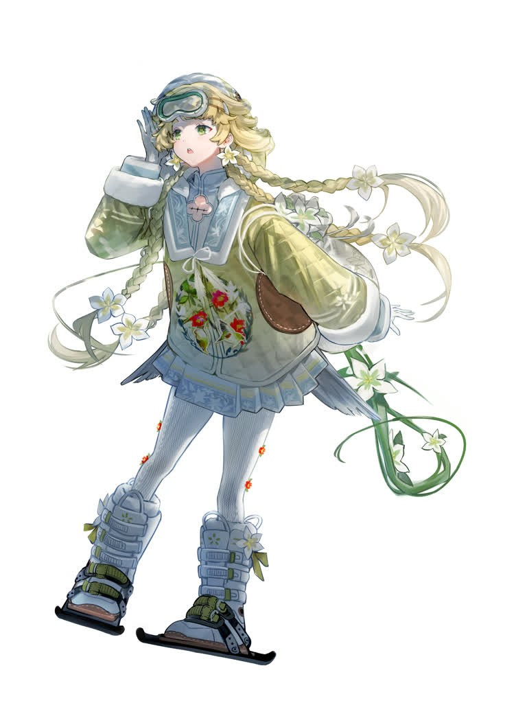 有一个女人手里拿着滑雪板站着